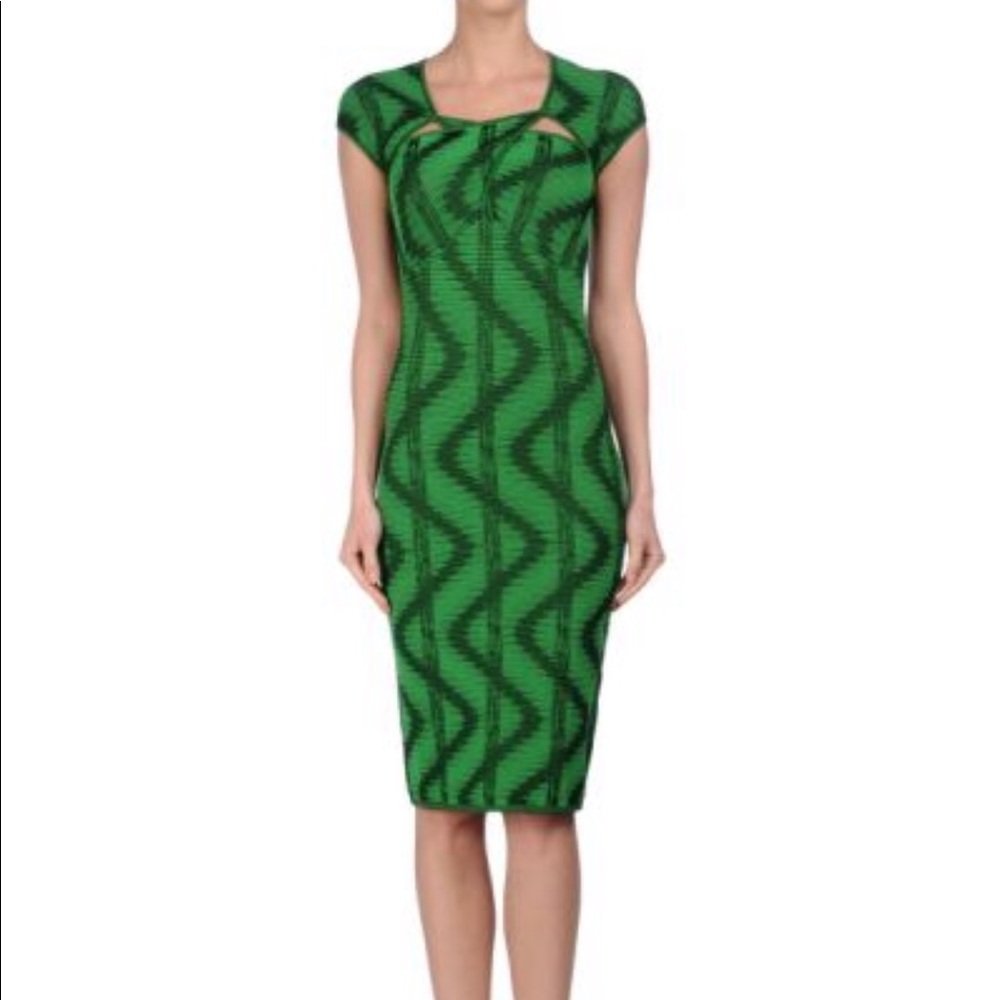 M Missoni green & black dress size 46 NWT